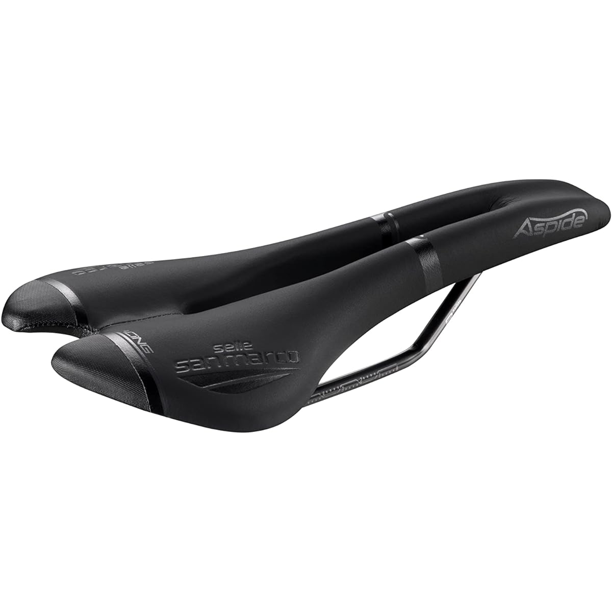 SELLE SAN MARCO Bicycle Saddle Aspide Racing Narrow Wide Black/Size WIDE L2 – W 142 x L 277 mm/ASPIDE Open-Fit Racing Wide 901LW401