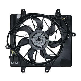 TYC 621240 Cooling Fan ASembri 2006-2010 Chrysler PT Cruiser compatible Black