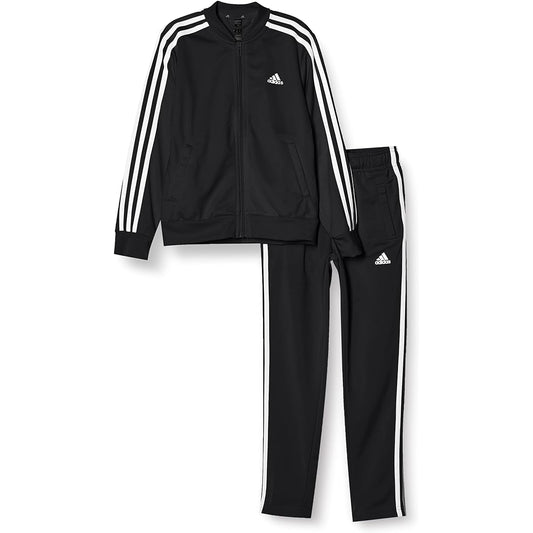 Adidas Jersey Top and Bottom Set Kids Essentials 3 Stripes Tracksuit ECG94