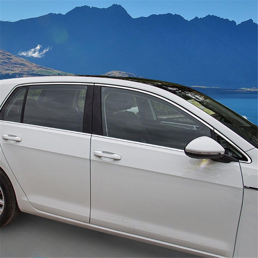 Window Mall Pillar Free Pack of 10 Stainless Steel Glossy Cover Rim "Volkswagen Golf 7 Golf 7.5 VW Golf 7 20142018 " To [High Flying]