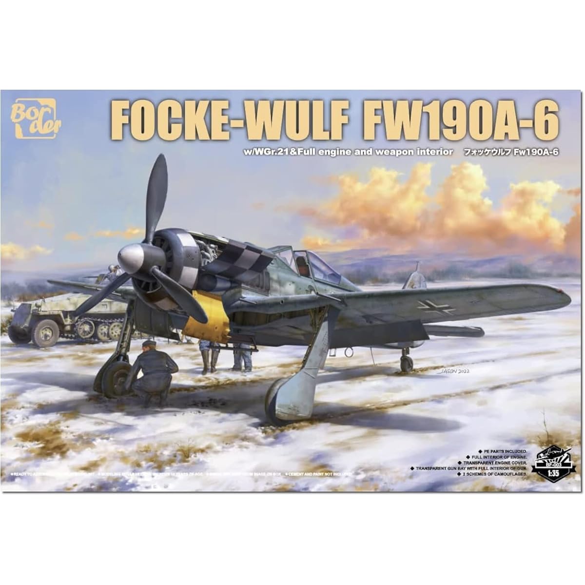 Border Model 1/35 Luftwaffe Focke-Wulf FW190A-6 w/WGr.21 Plastic Model BF003