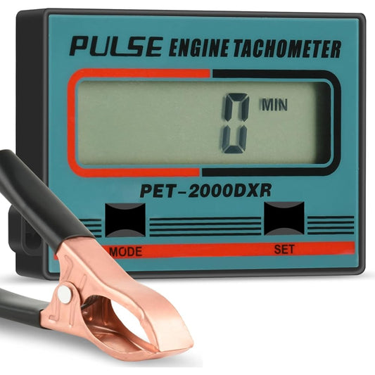 Digital Tachometer - Chainsaw Tachometer Tachometer Tachometer Digital Display Pulse Speed Meter Chainsaw Cropper Generator Lawn Mower RV ATV Dirt Bike Motocross Boat Tractor (100-30000RPM)