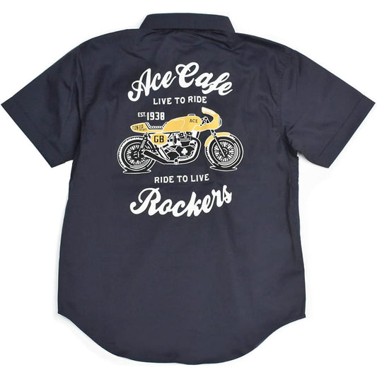 ACE CAFE LONDON Work shirt Live to Ride DN XL AC001WH-DN/L