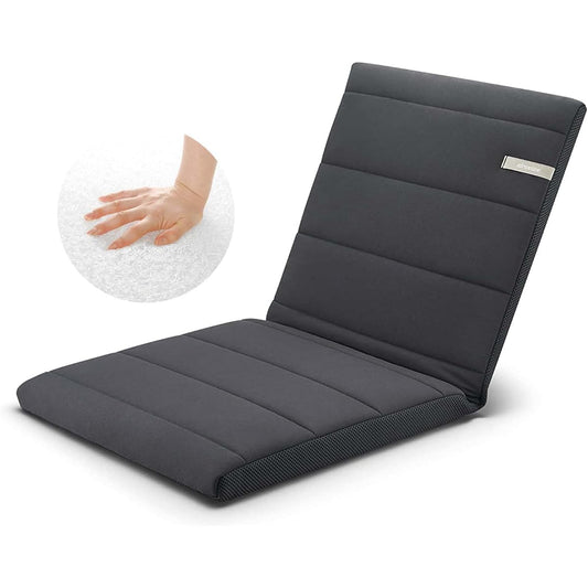 Airweave Cushion Seat Cushion 4-261011-BK-1 Cushion with backrest Polyester Black Width approx. 40cm x Length approx. 80cm x Thickness approx. 4.5cm Reduces sitting fatigue Bifold Portable