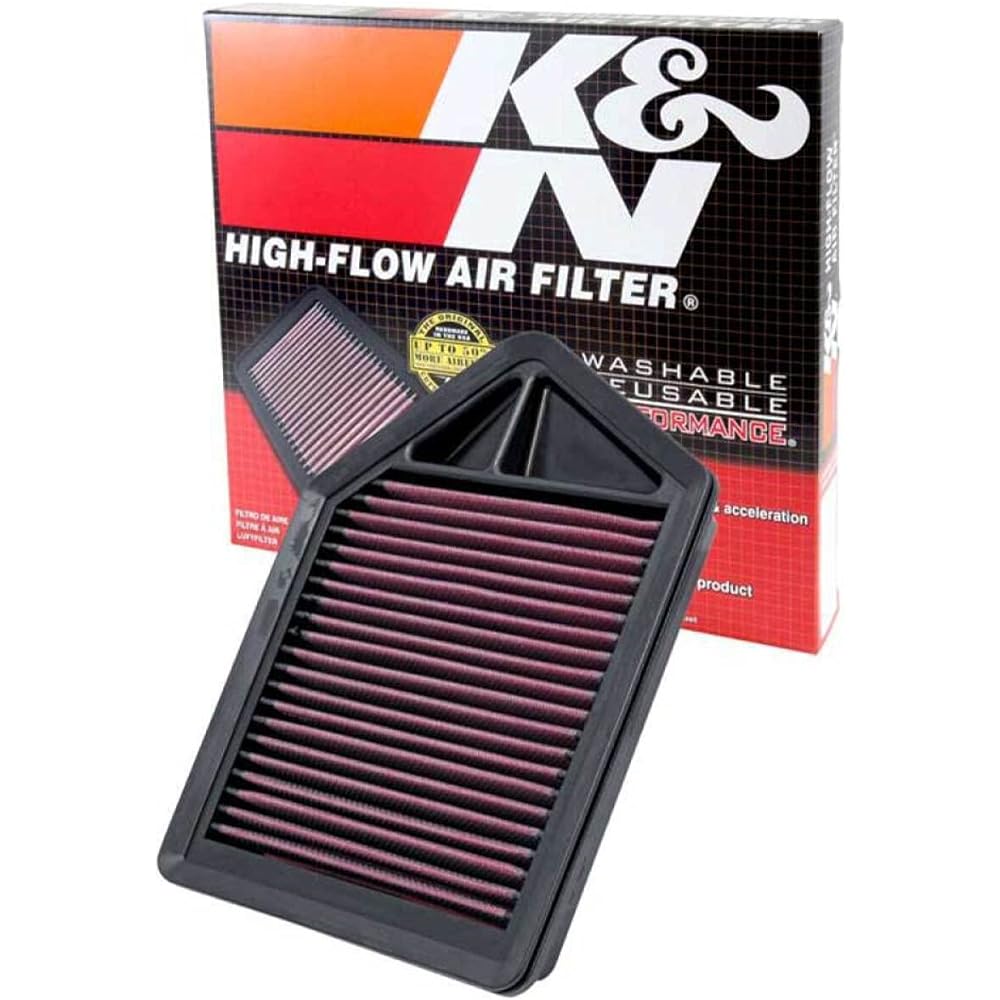 K & N engine air filter: High performance, premium, washing, replacement filter: 2010-2012 Honda (CR-V III, CR-V), 33-2437