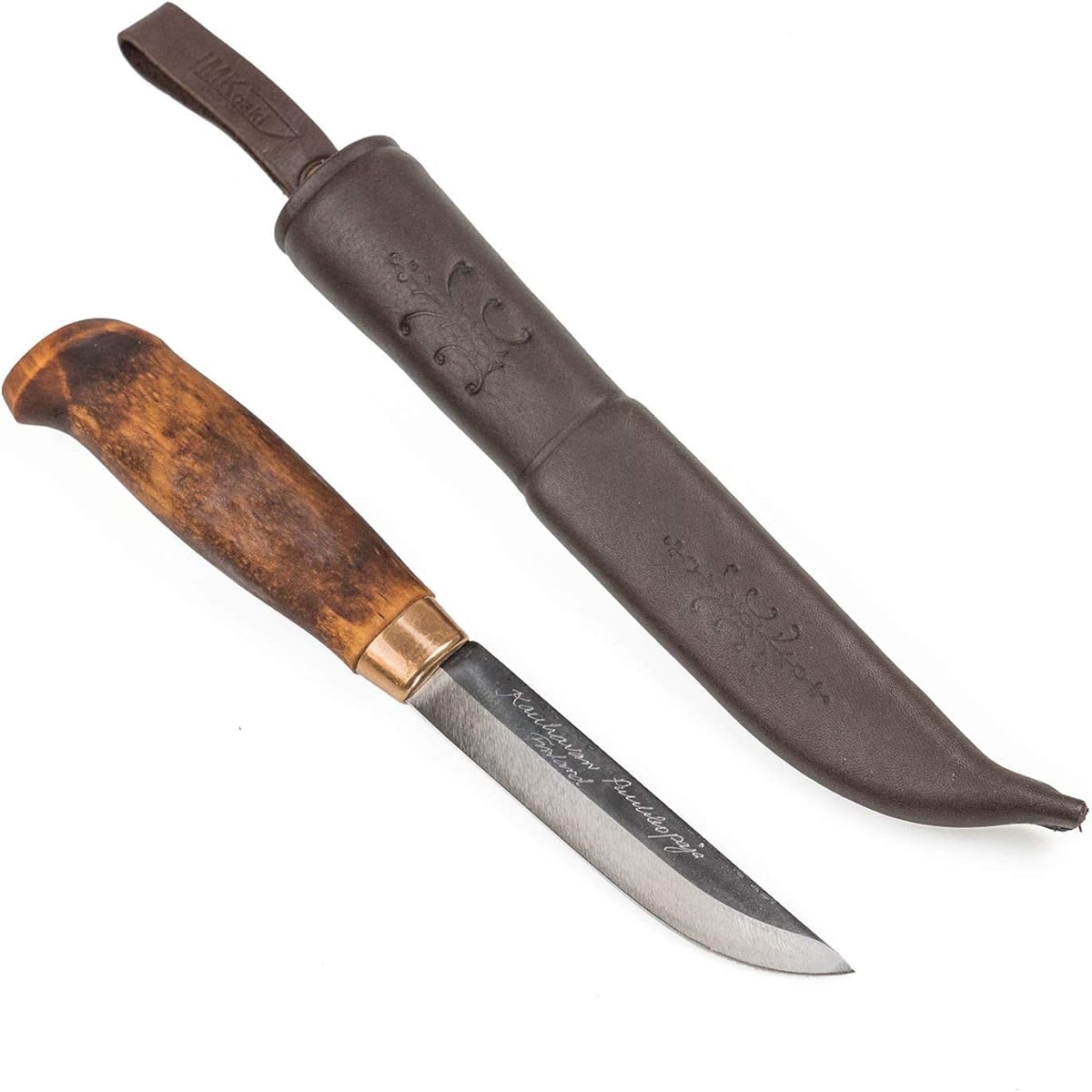 Nordic Scandinavian Outdoor Knife Kauhabampukopaya Visa 105#108 Brown 03-01-paja-0004