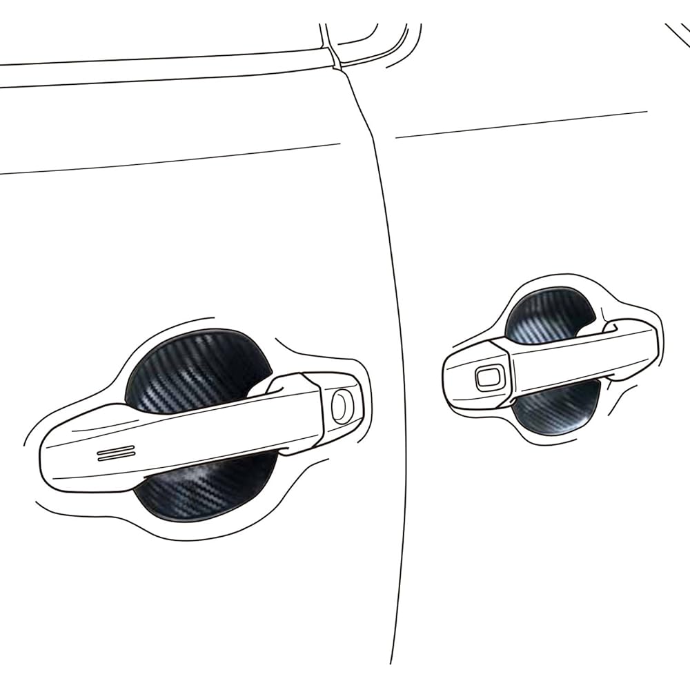 ALPINE New Car Plan Protects from scratches and has a dress-up effect Alphard Vellfire (30 series) Exclusive Door Handle Protection (Set of 4/1 car) SSK-DR01AV