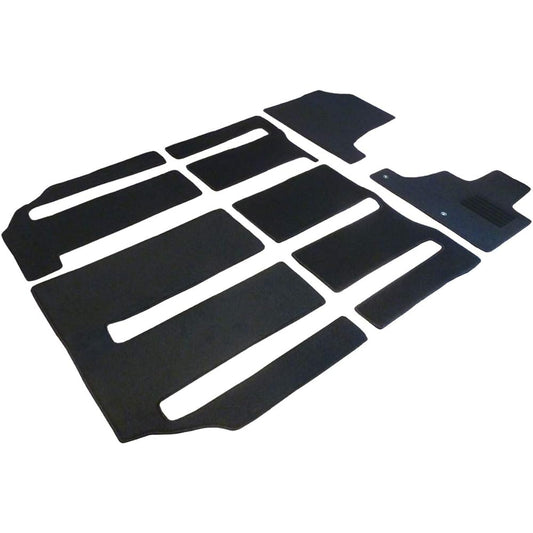 Fenice Car Mat Floor Mat Domestic Production (Nissan Serena e-POWER C27 Series) <For Ultra Long Slide Seats> Black Anti-Slip Shape Resistant to Slip Car Mat Black (Car Parts Specialty Store)