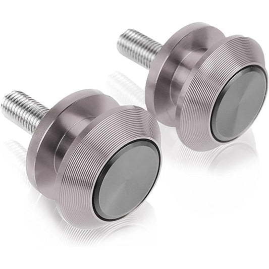 Stand Screw Slider Suitable for Motorcycle M6 Aluminum Swing Arm Spool Slider Bracket Screw Slider Protector for Yamaha YZFR15 YZF R15 2008-2016 2015 2014 2013 (Color: Gray)