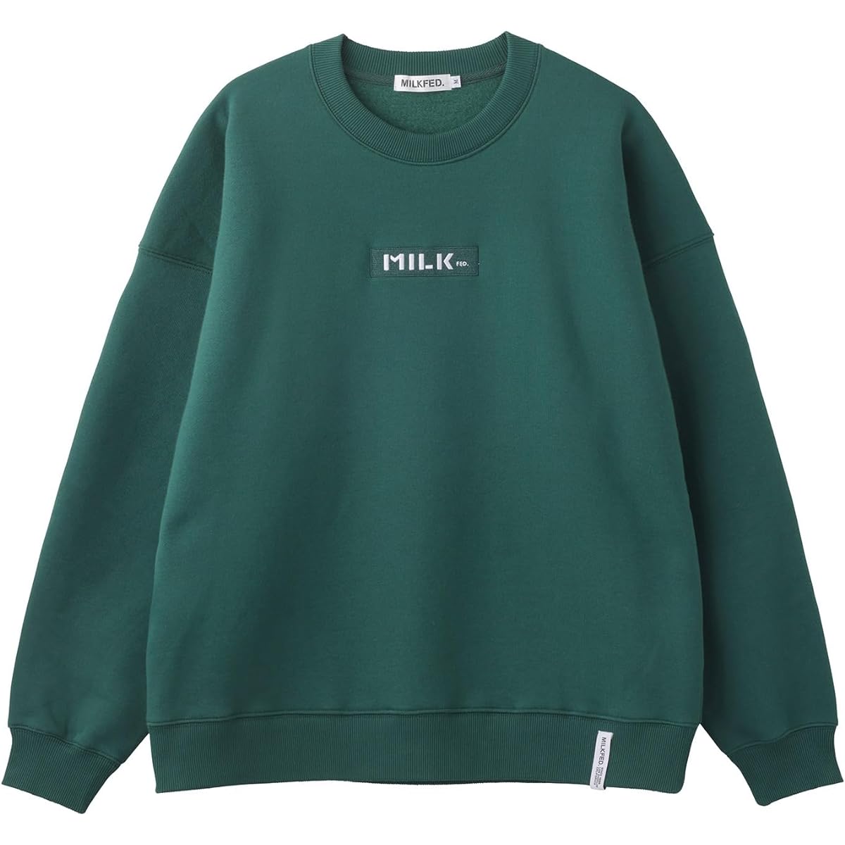 [Milkfed] Sweatshirt EMBROIDERED BAR SWEAT TOP Women's