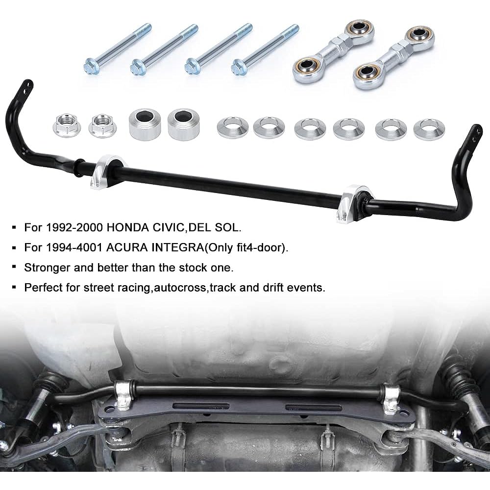 PQY 24mm Rear Swaver Endink Kit 92-00 Honda Civic 94-01 Acura Integra DC2