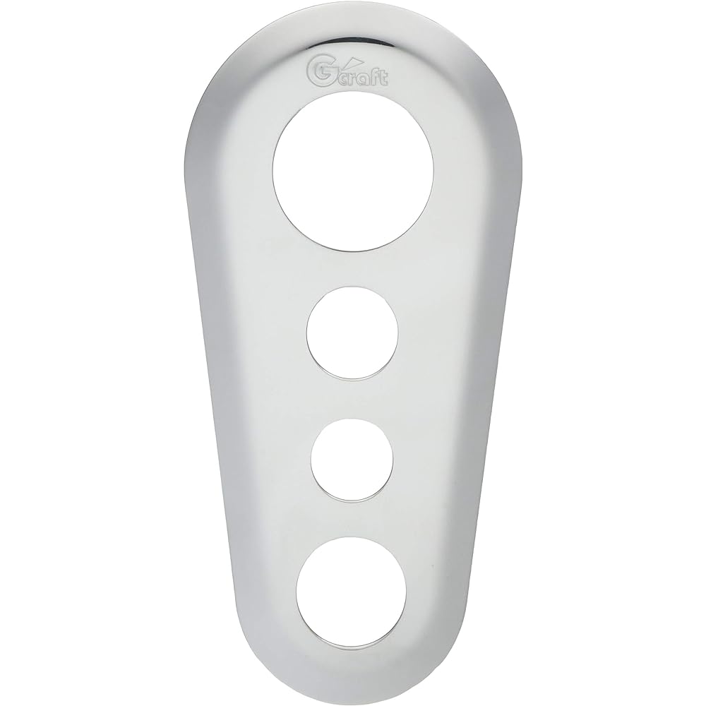 Gcraft Heel Plate MONKEY125 MONKEY125 Left and Right Set Aluminum Buffed Heel Guard 31252