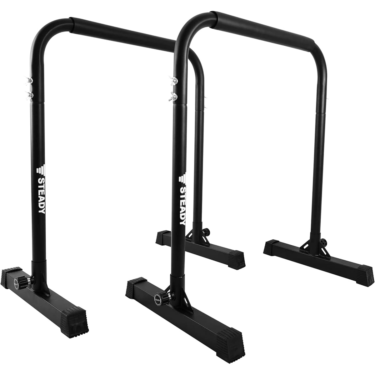STEADY dips stand [Designed in Japan proprietary TS System™ support (registered as a patent office proposal) / Load capacity 150kg / 3 height levels / Dividable] Steady ST126 Push-up bar