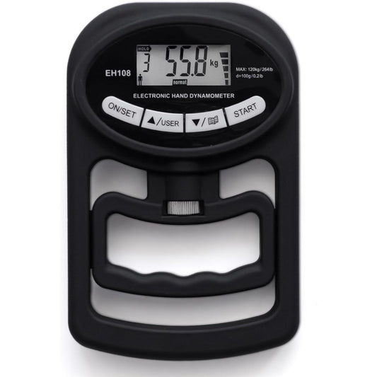 [alhena] Grip Strength Meter, Digital Grip Strength Meter, Grip Strength Measurement, Adopts Dual Power System, Grip Strength Meter, Digital Hand Grip Meter, User Registration, Black [Genuine Product]