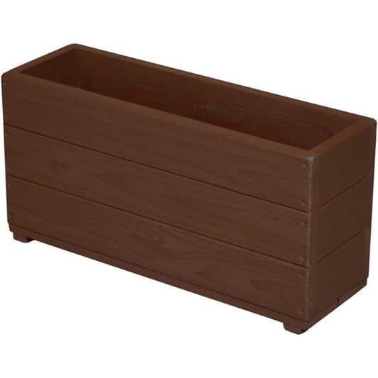 Welcome Wood Wooden Slim Planter SPD60-CB CB Cafe Brown Length 60cm Depth 19cm Height 30cm Capacity 22L