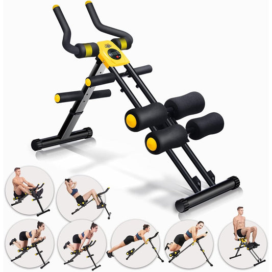 MBB Multifunctional Home Gym Equipment Abs Machine Height Adjustable Abs Trainer Workout Machine Thighs Buttocks Abs Legs Arms Exercise