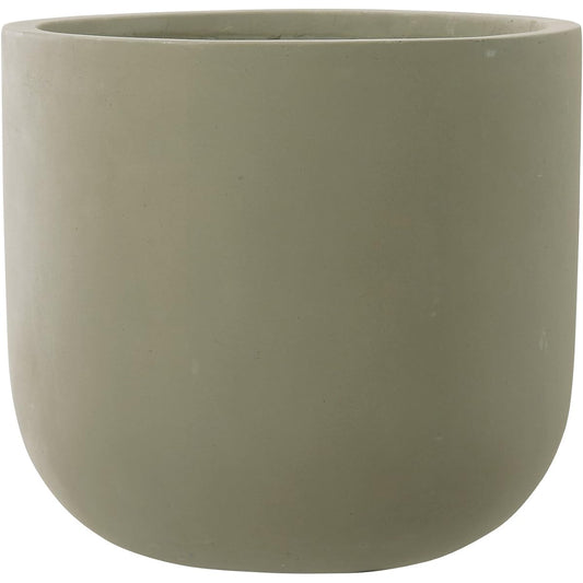 Green Pot Stout U Pot Matt Cement 33cm AN-SU3331MC