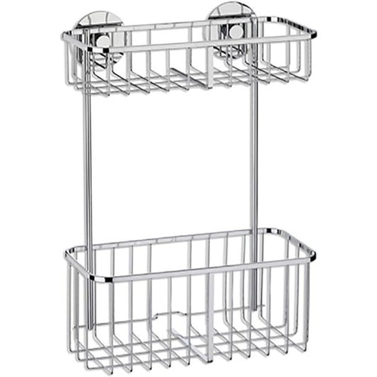kela 20094 Shower Rack 2 Tier Wall Hanging Storage 18/10 Stainless Steel