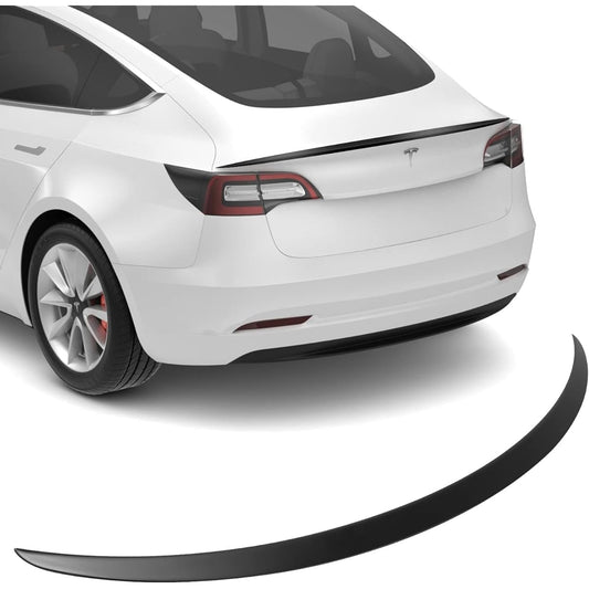 BASENOR 2016-2023 TESLA Model 3 Performance Spoiler Original Trunk Wing ABS Mat Black Gen 2