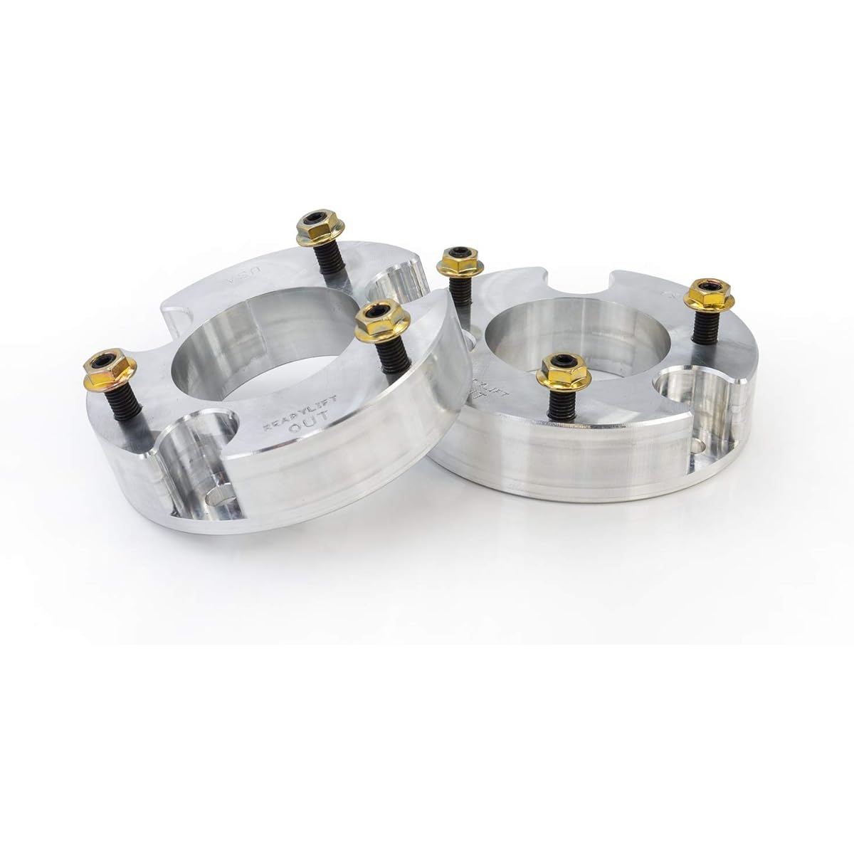 READYLIFT 66-2215 Front Strut spacer leveling kit (READYLIFT SUSPENSION 2015+ FORD F-150 2.25 inch billet aluminum)
