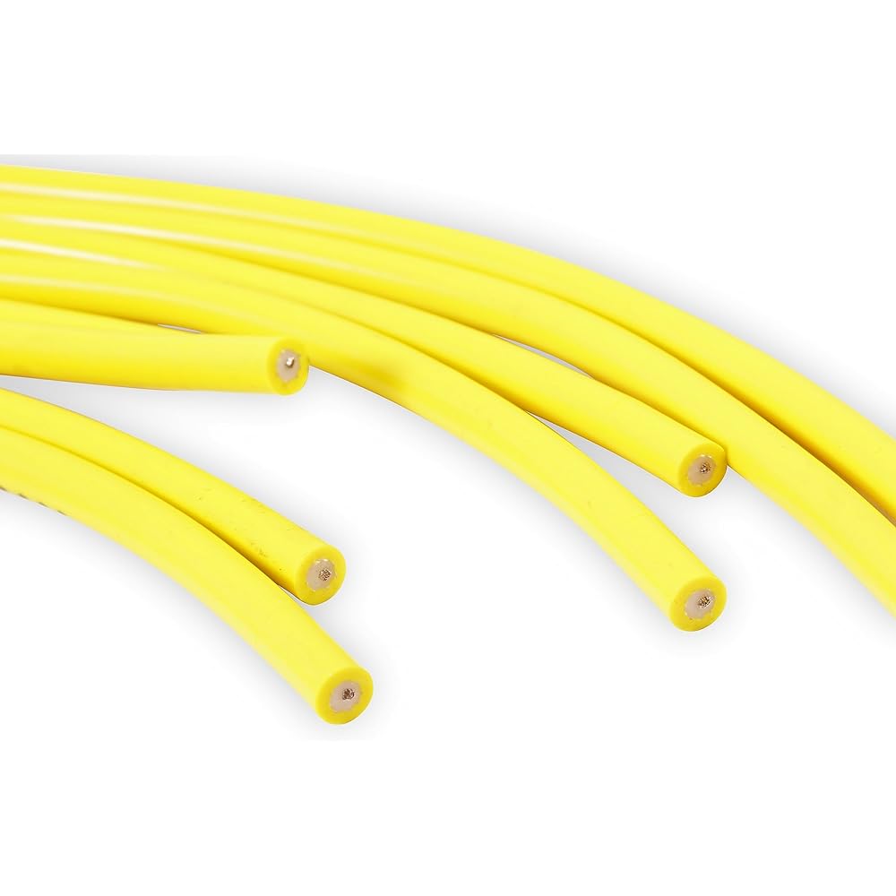 Accel 4038 Superstock 8mm 4000 Series Yellow Copper Spark Plug Wire Set