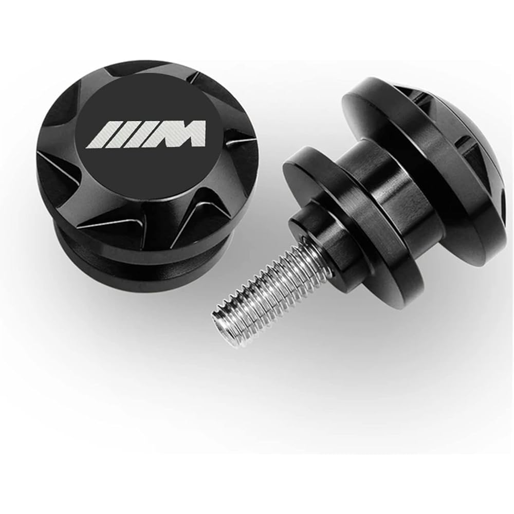 Motorcycle Swing Arm Bobbin Spool Motorcycle Accessories Swing Arm Spool Slider Stand Screw For B-M-W S1000RR S1000R S1000XR 2020 2021 2022 (Color: Black)