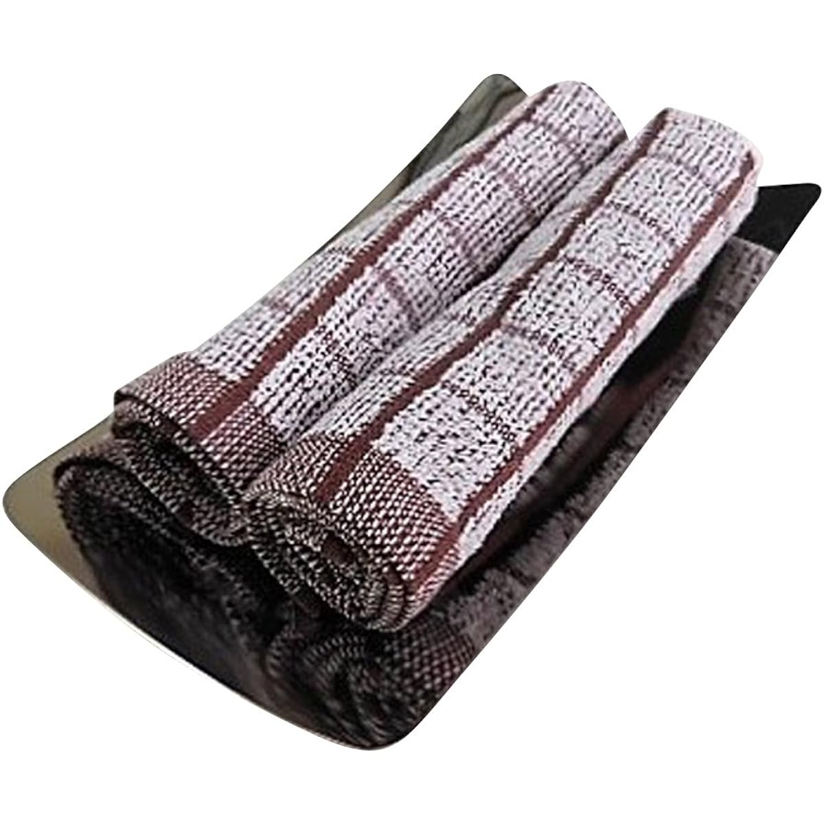 Oshibori (Hand Towel) Commercial Use Wet Towel Brown Small Grid 70 Momme Set of 120