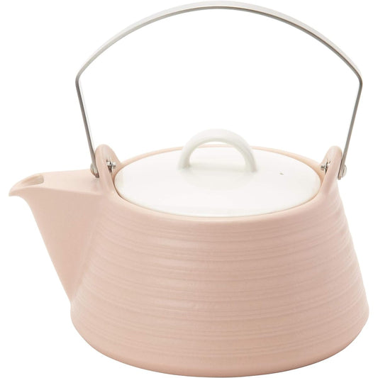 TAMAKI Earthenware Kettle Pink Diameter 23.5 x Depth 19.7 x Height 14.5cm 2L IH/Open Fire/Oven compatible THE62-840