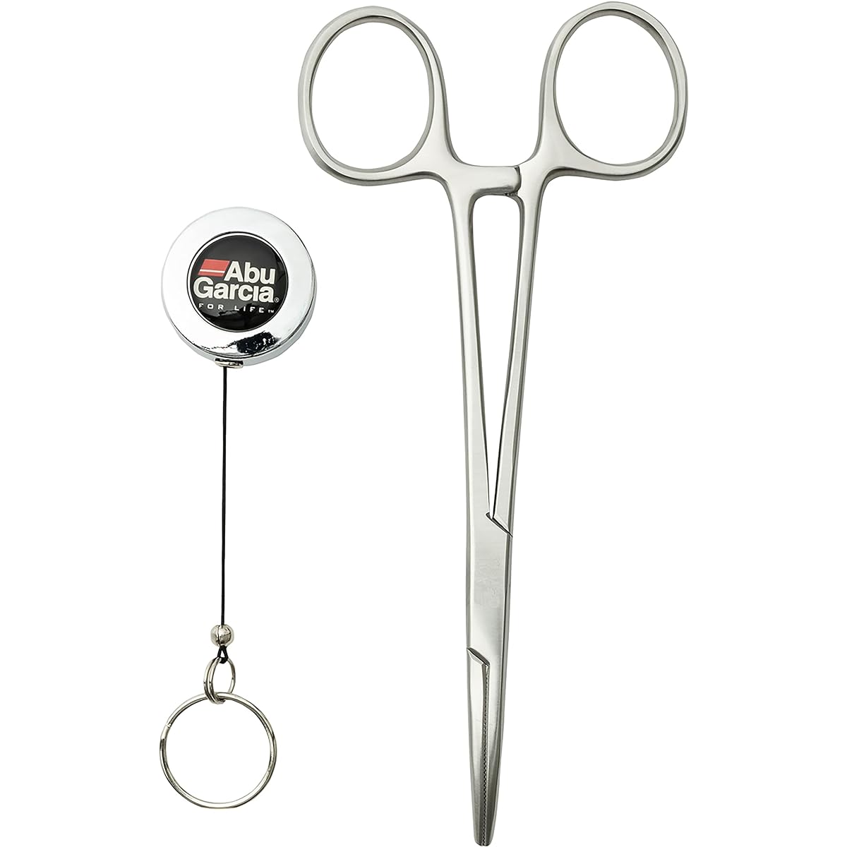 AbuGarcia Forceps with Pin-on Reel Silver