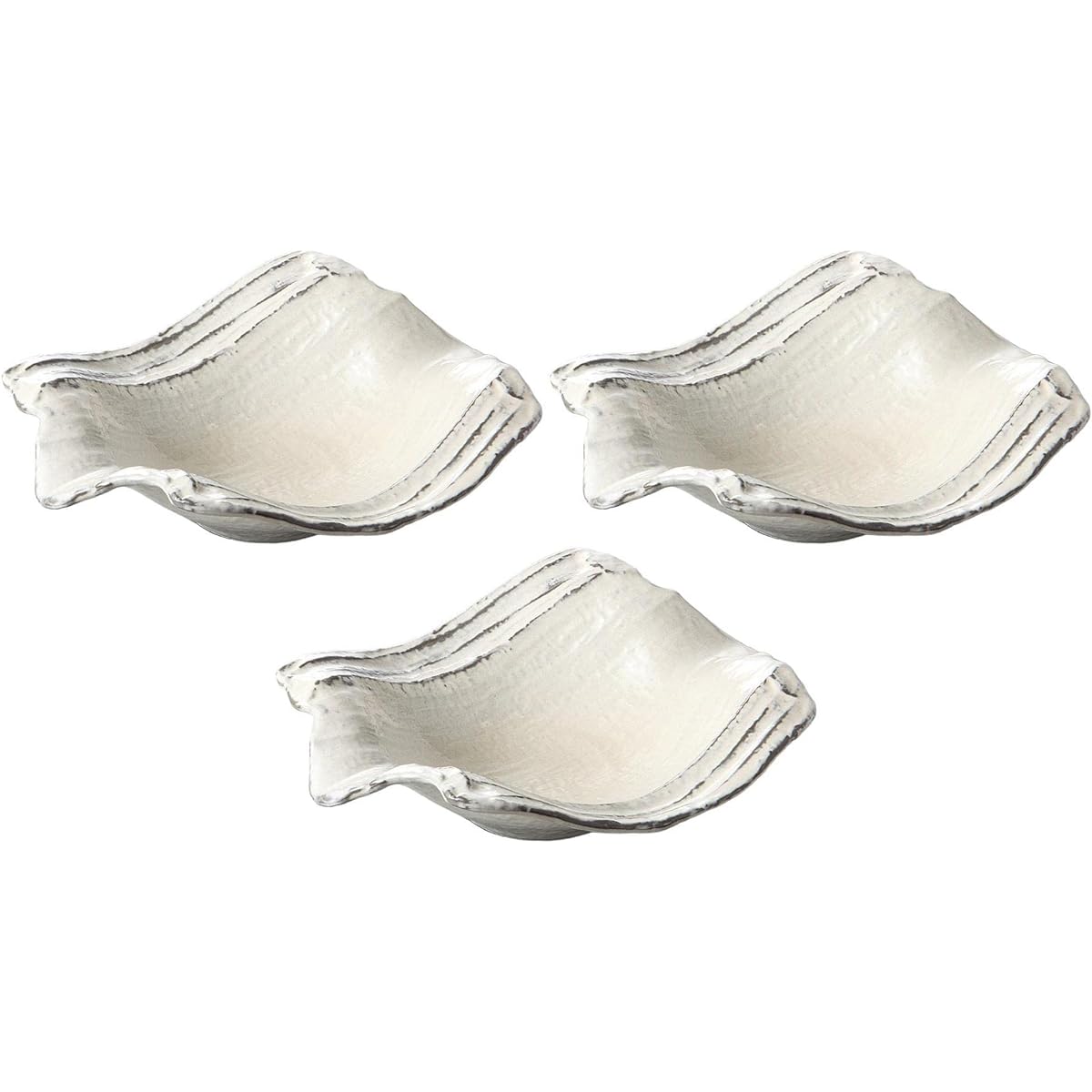 Set of 3 carbonized soil powder 8.5 pots [29.5 x 14.5 x 8.5 cm] [Large bowl]