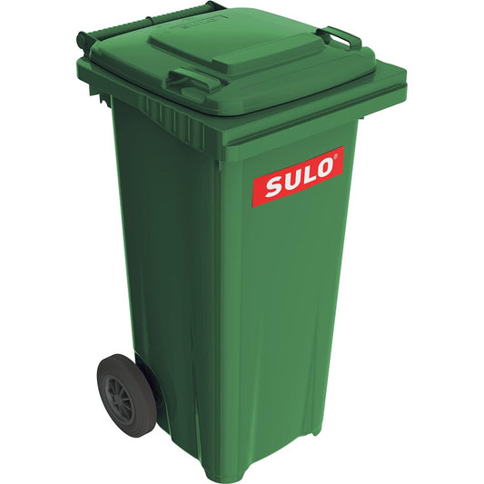 [Regular Imported Product] Made in Germany Trash Can (Dust Box) SULO 120L Green (Equipped with Rubber Casters)