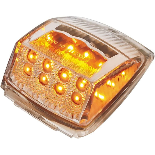 UNITED PACIFIC 17 LED Reflector Square Cabrite -Amber LED/Clear Lens