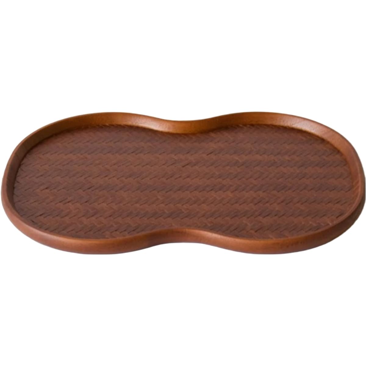 Kochosai Kosuge Tray Obon Plate Set (Ajiro Tray Red) / Made in Japan Bamboo Madake Paulownia Bamboo Tray Placemat Tea Mat Rug Japanese Modern Dining Table Decoration Obon