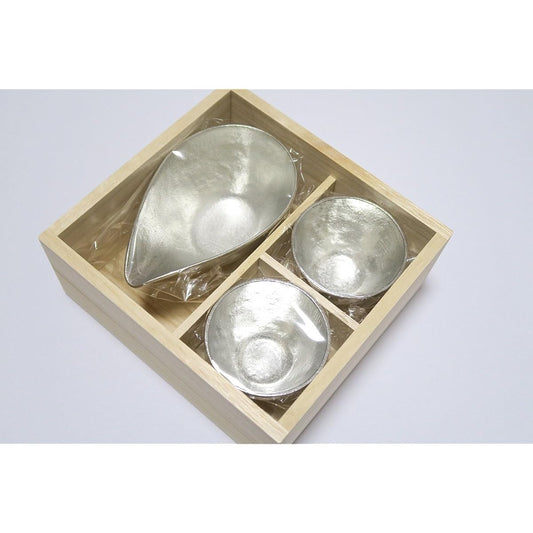 Nousaku Katakuchi Guinomi Set of 2 - Katakuchi Small Guinomi Paulownia Box Set