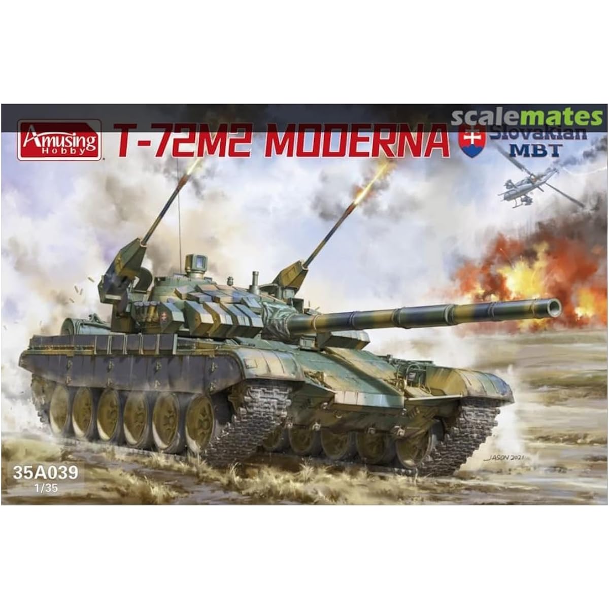 Amusing Hobby 1/35 Slovak Army T-72M2 Moderna Plastic Model AMH35A039