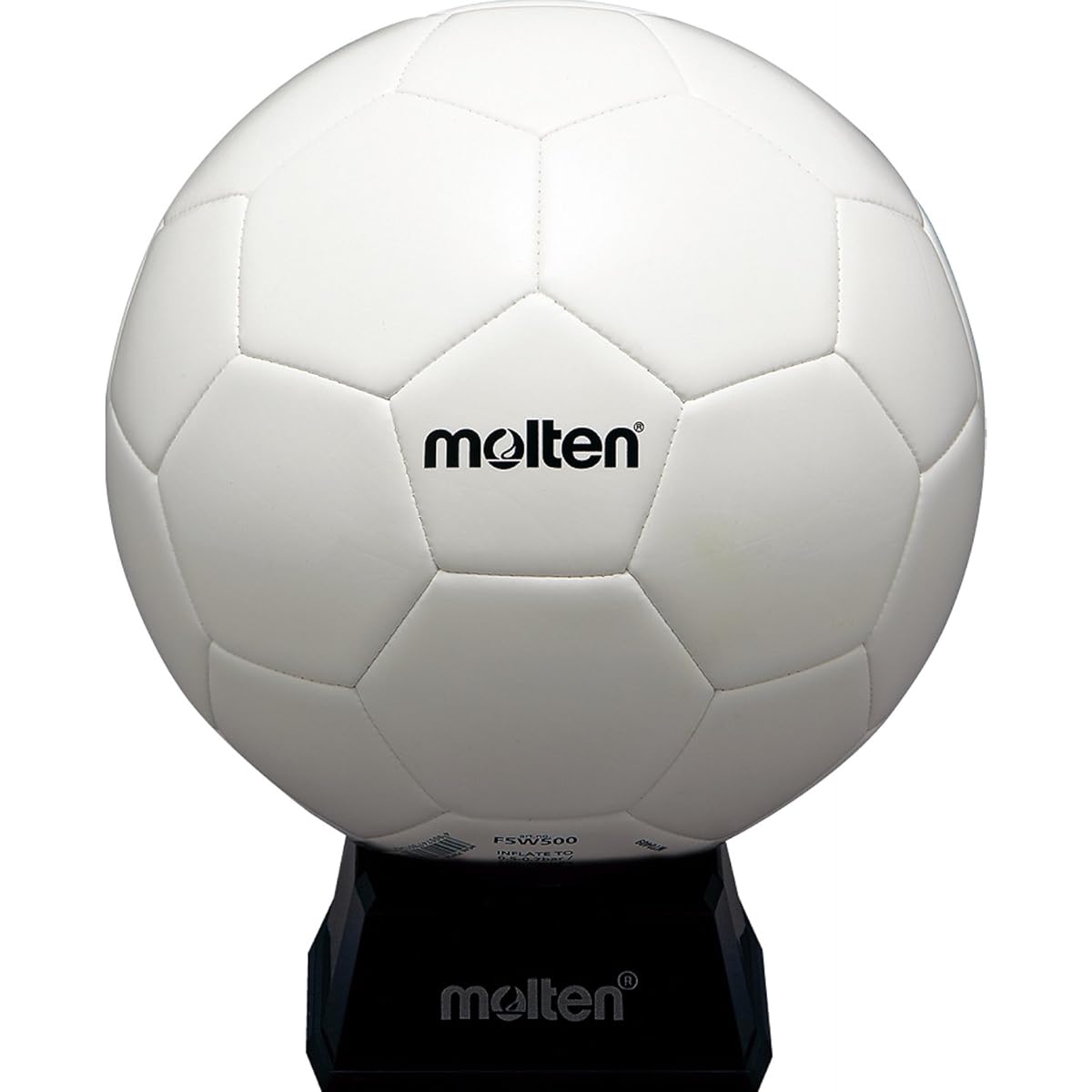 Molten Soccer Ball Signed Ball No. 5 White (with stand) F5W500