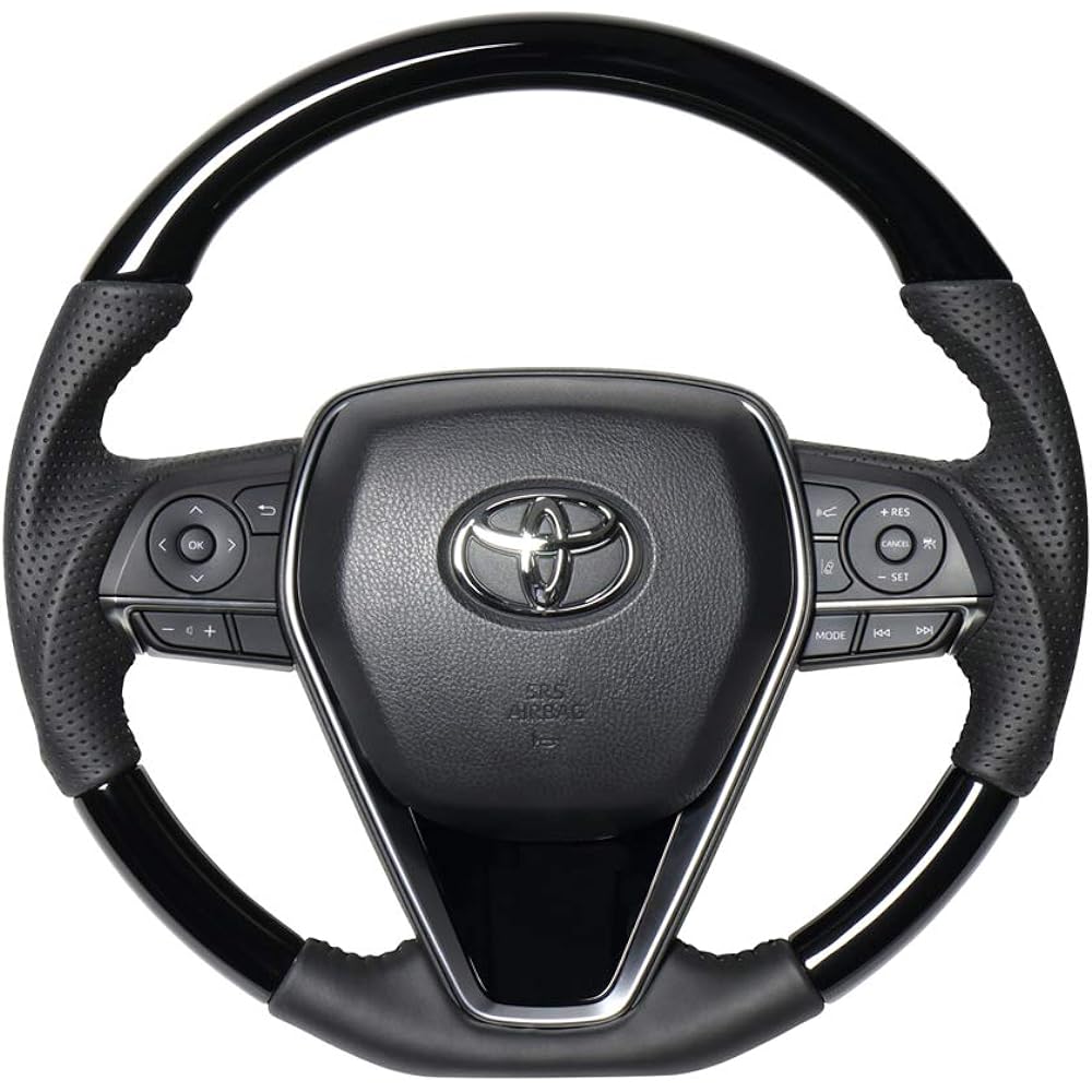 REAL Steering [Camry (70 series)] Original Series Piano Black TYA-PBW-BK-CAM