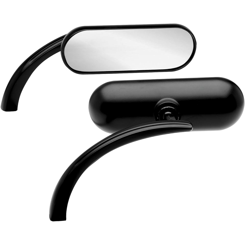ARLEN NESS 13-413 Micro Dai Cast Mini Oval Mirror Compatible -Right -Black