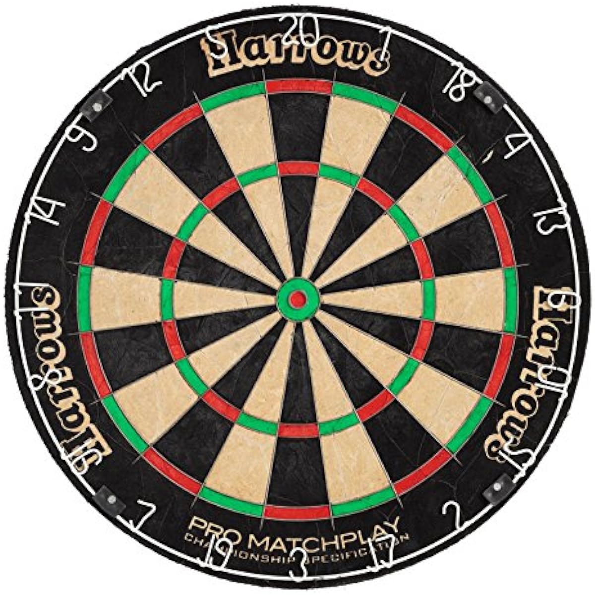 Harrows Men's Pro Matchplay Bristle Dart Board Dartbard One Size Black [Misc. ]