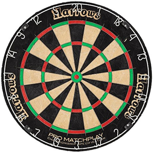 Harrows Men's Pro Matchplay Bristle Dart Board Dartbard One Size Black [Misc. ]