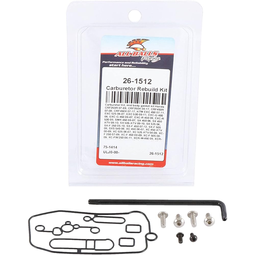 All Ball Carburetor Kit Mid Body gasket kit 26-1512 Honda CRF 250 R
