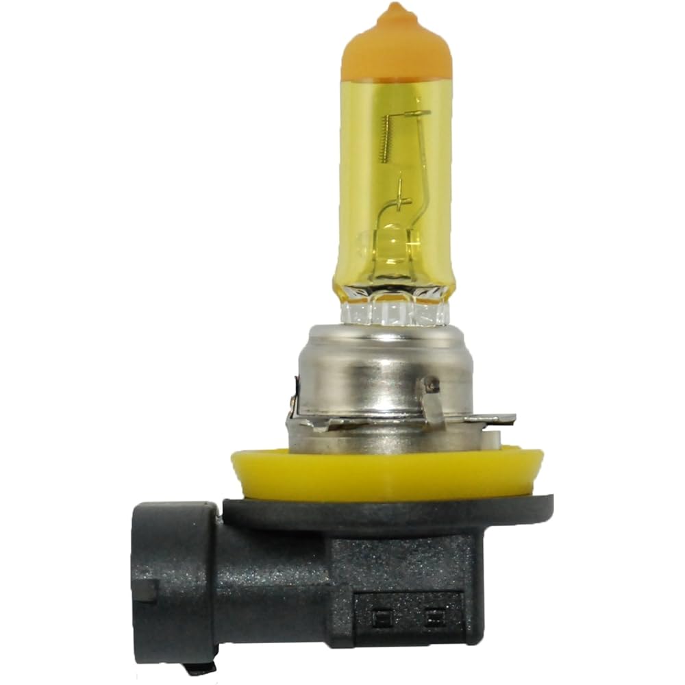 HELLA H11 Yellow 55W YL Extreme Yellow Bulb, 12V, 55W, Pack of 2