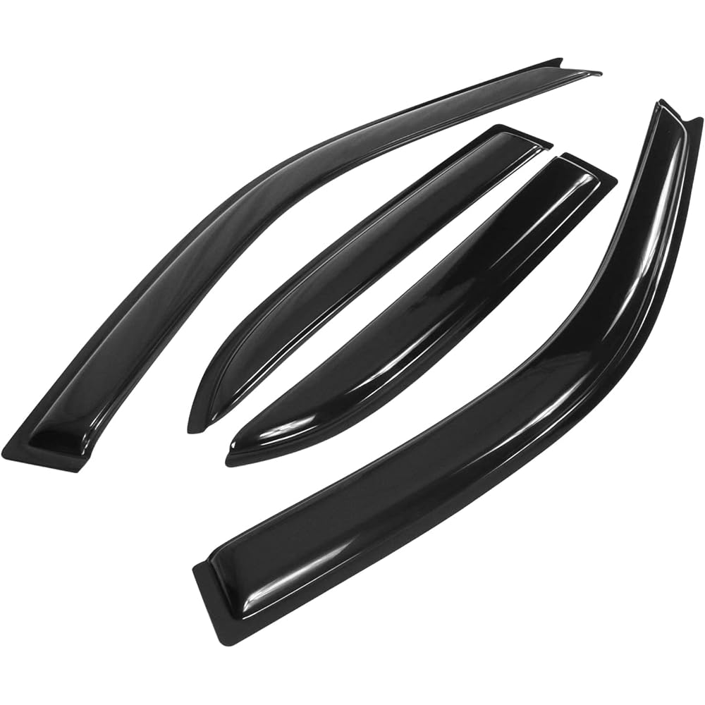 IKON MOTORSPORTS Window Viser 2001-2005 Lexus IS300 4 Door Slim Style Smoked Tint Sun Rain Windguard Vent 2002 2004 2004