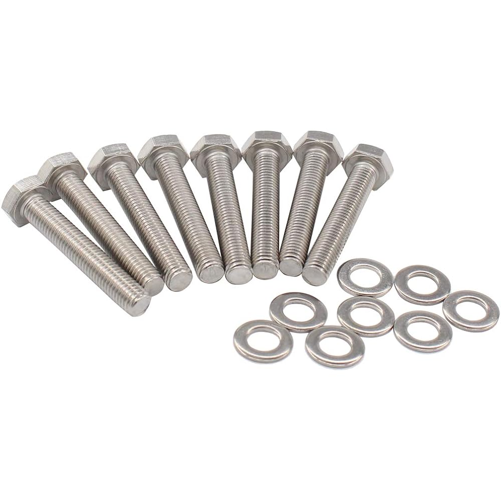 Stainless Steel Exhaust Manifold Stud Nut Bolt Kit for Ford F250 350 7.3L Power Stroke Diesel