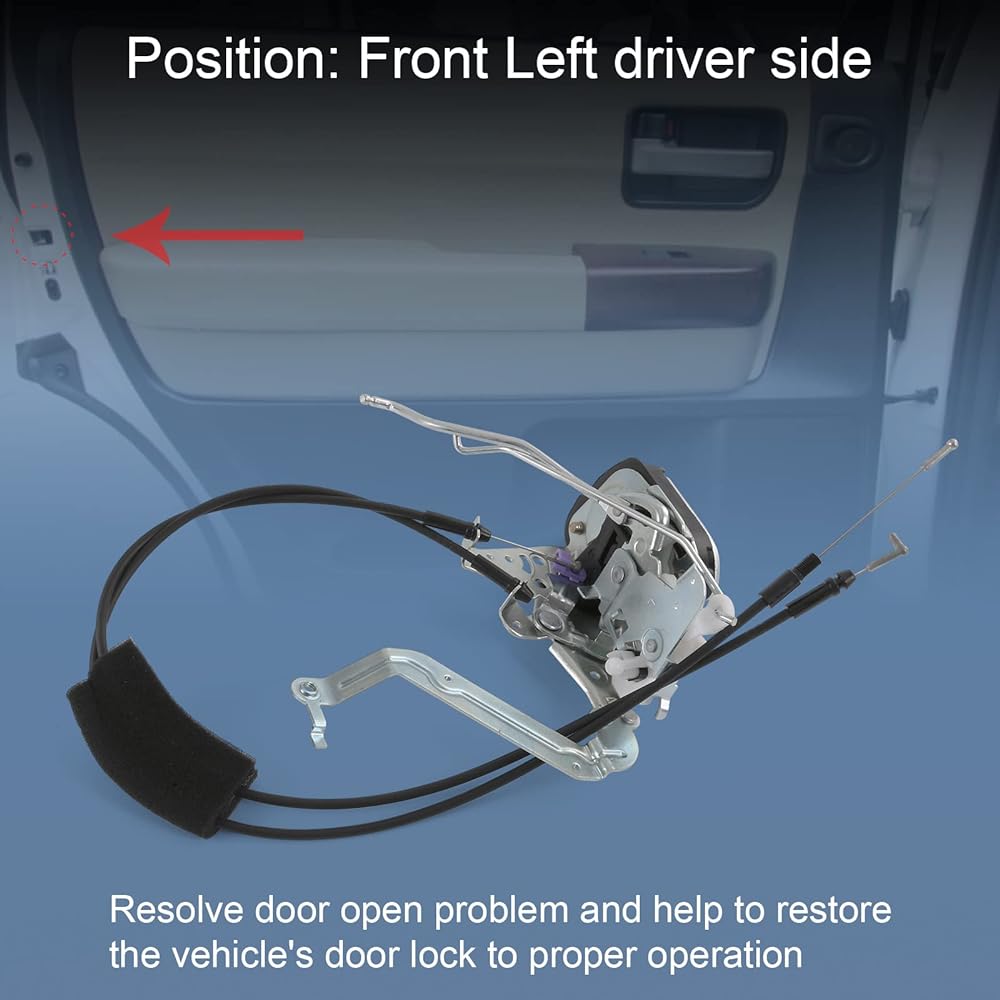 DICMIC Front Left Left Left Arrock Latch Actuator 2001-2007 Toyota Sequoia 2005-2006 Toyota Tandra Double Cub replacement # 69304-0C010