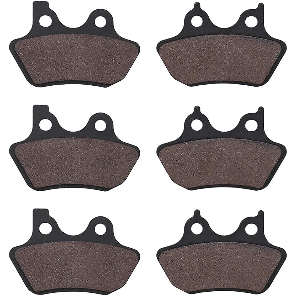 SOLLON Front/Rear Brake Pads for Harley-Davidson FLHTCU-I Electra Glide Ultra Classic FLHRCi Road King Classic Touring FLHT/Electra Glide Standard Dyna Low Rider/Dyna FXDLi Road Glide