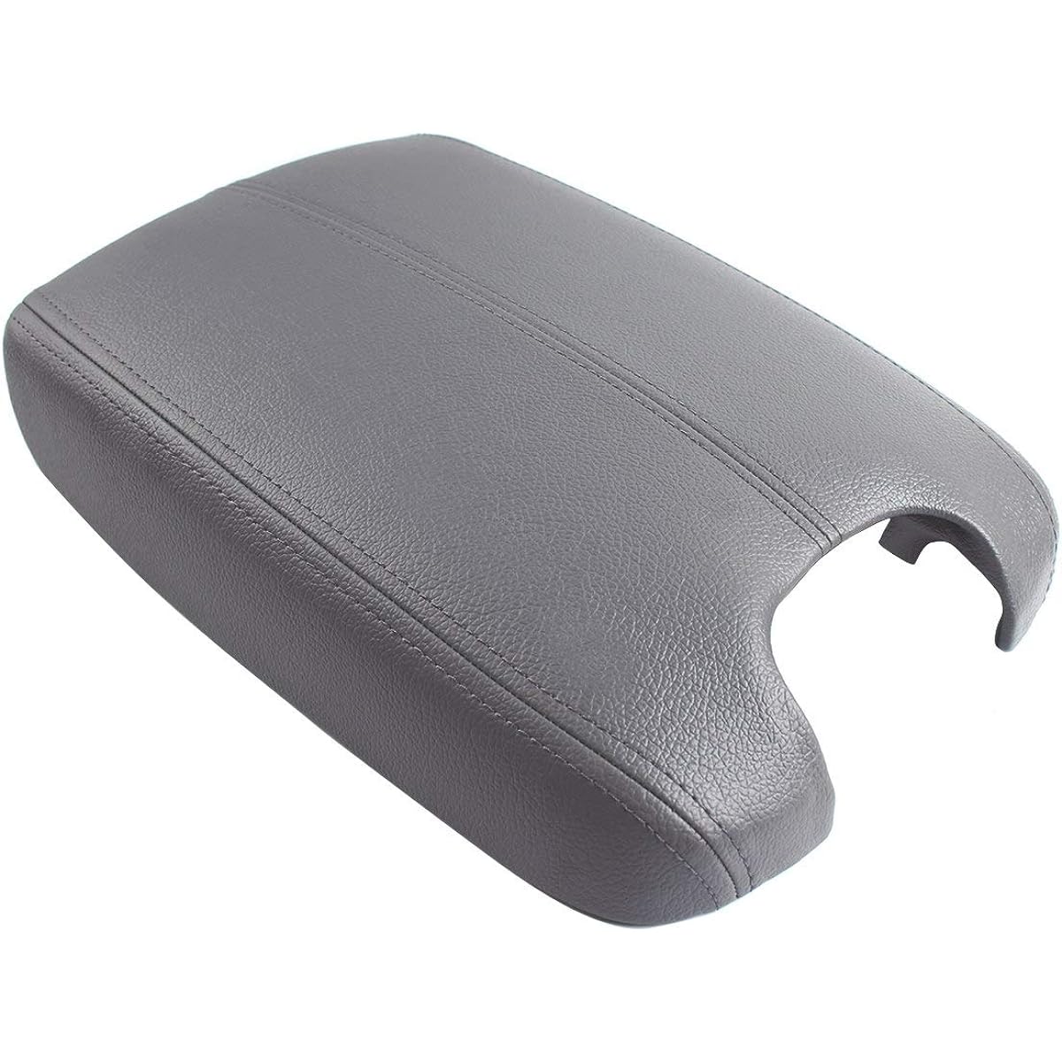 Motoall Automotive Leather Stitch Center Console Armrest Lid Cover Cap 2008 2009 2010 2011 2012 2012 Honda Code Synthetic Leather (Vinyl) Plastic Gray