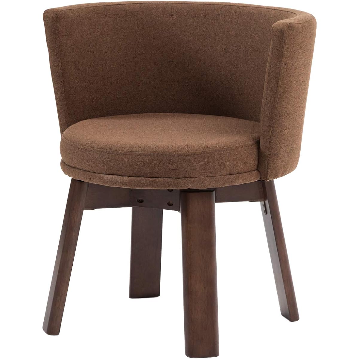 System K Cushion Chair Scandinavian Swivel Chair Cloth Brown Dining Chair 1