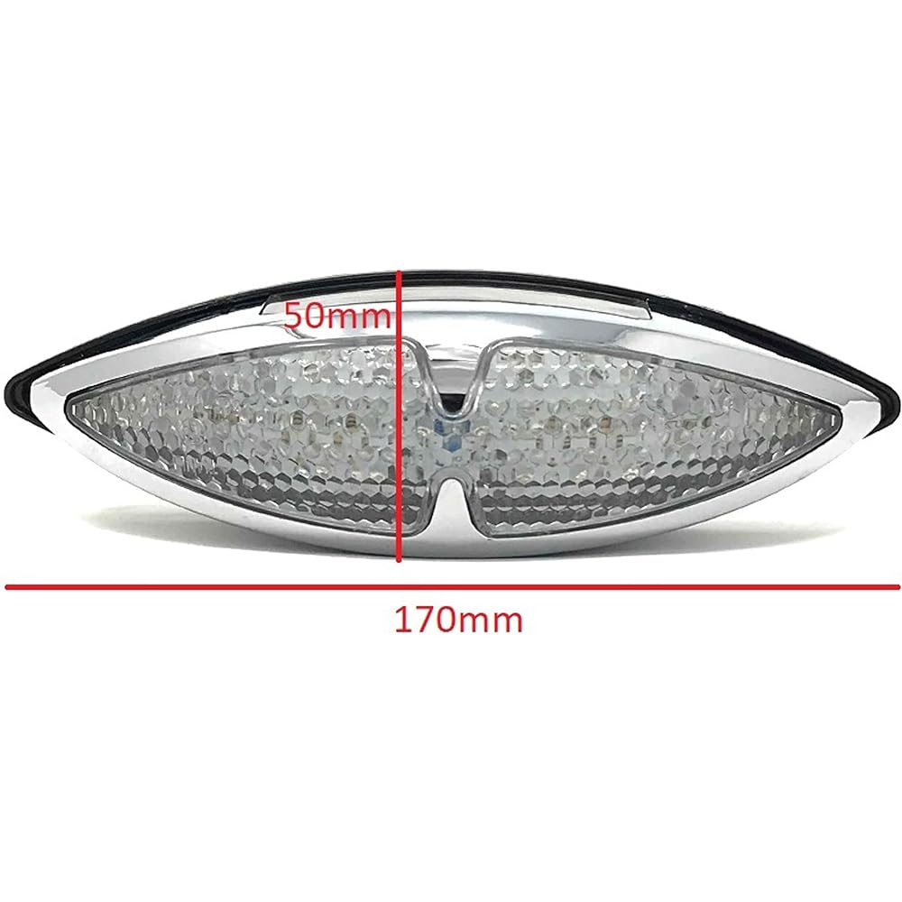 Universal chrome LED stop/tail light motorcycle trike scooter