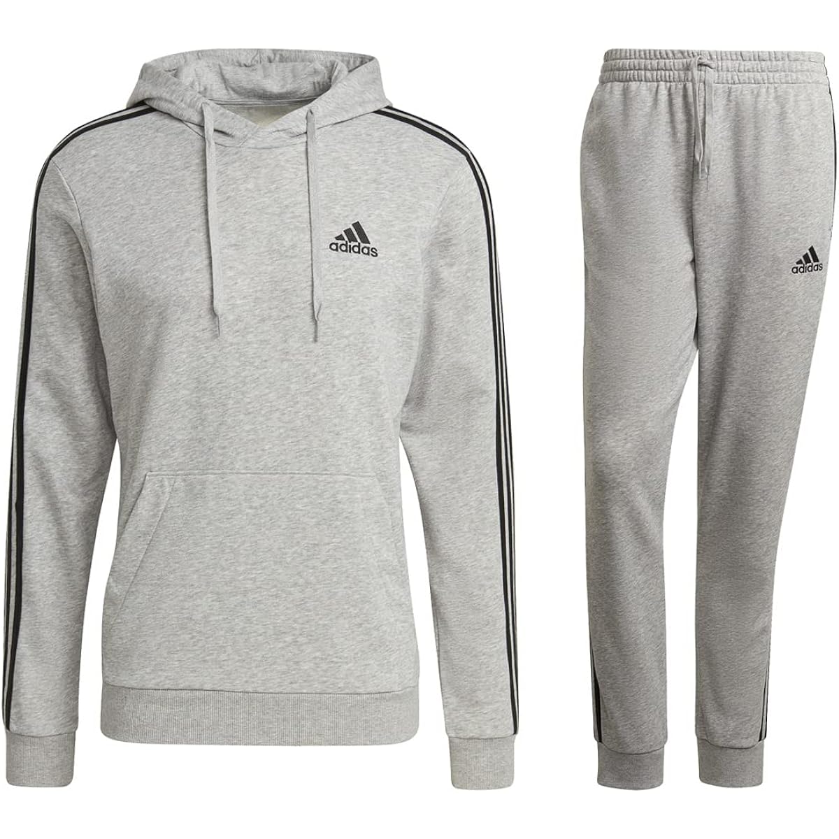 [Adidas] Men's Sweatshirt Top and Bottom ESSENTIALS Parka Pants Parka JS Size 29197 GRY